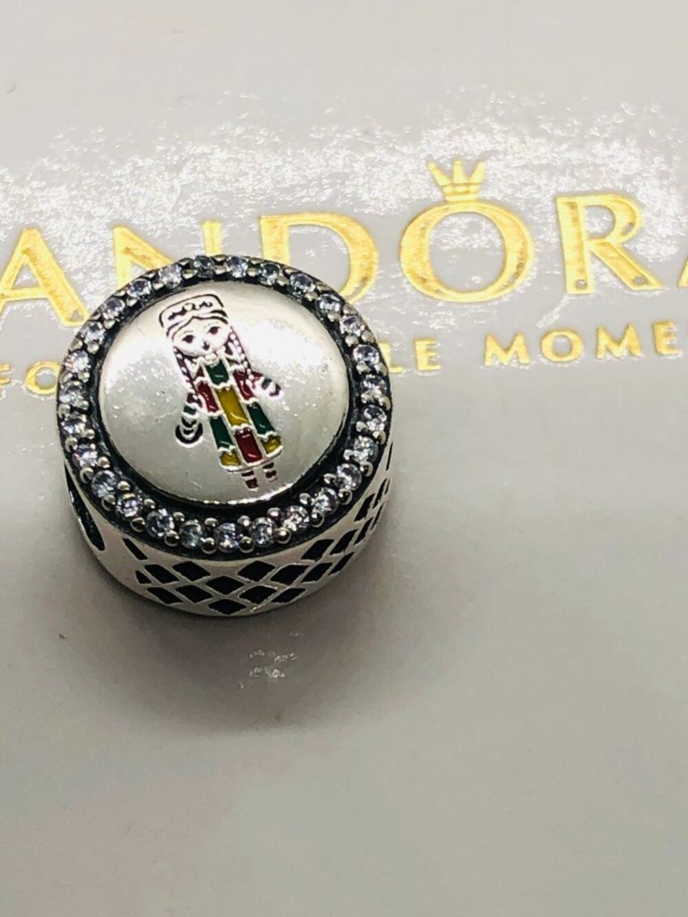 Pandora Uzbekistan travel bead Charm